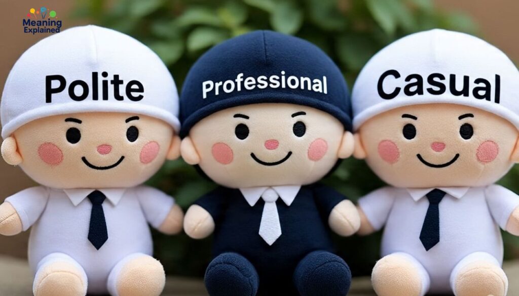Polite, Professional, and Casual Alternatives to DTR
