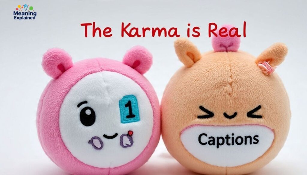 1️⃣8️⃣ The Karma is Real Captions