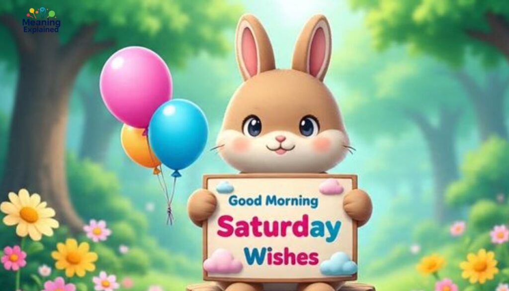 Cute Good Morning Saturday Wishes