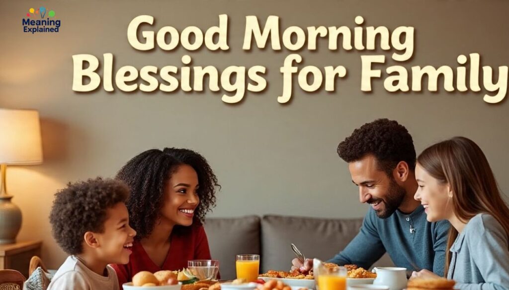 Positive Good Morning Blessings for Family