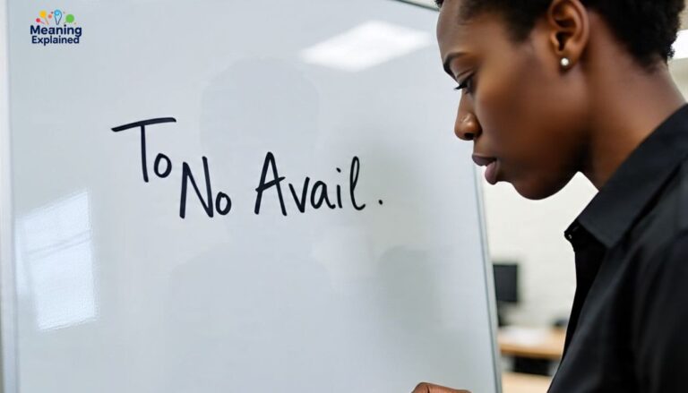 To No Avail: Meaning, Usage, and Alternatives