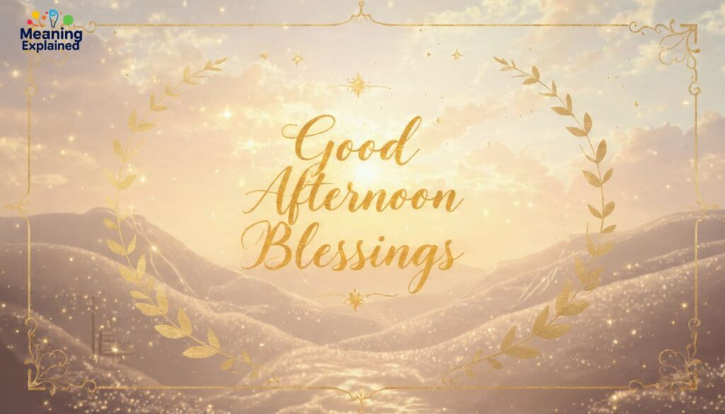 Good Afternoon Blessings and Prayers