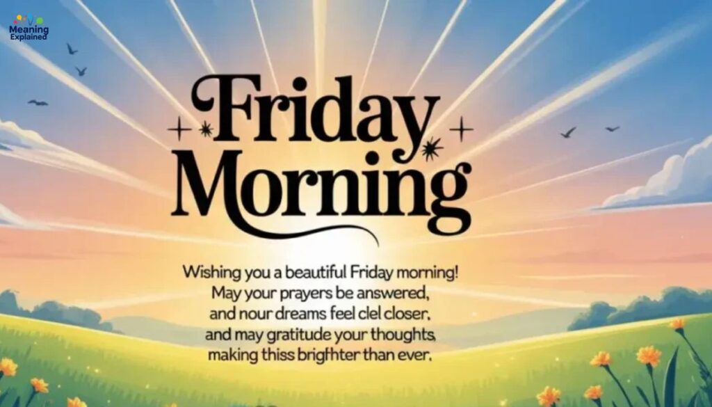 Thankful Good Morning Friday Blessings