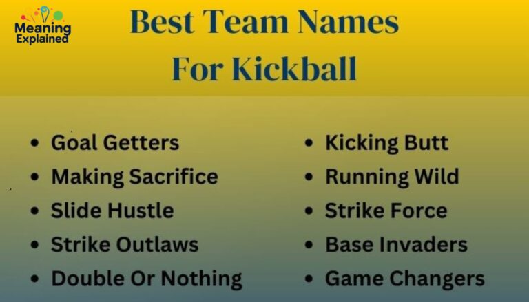220 Best Kickball Team Names (For Kids And Adults)