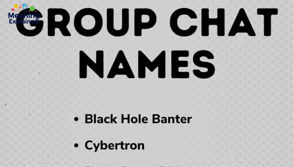 Space-Themed Group Chat Names