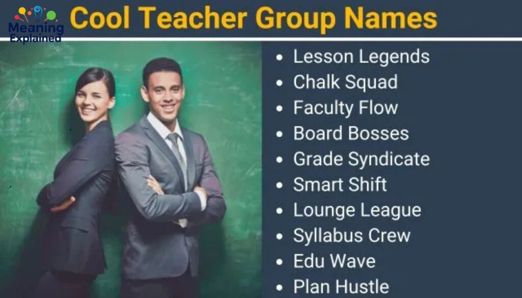 Teacher Team Names