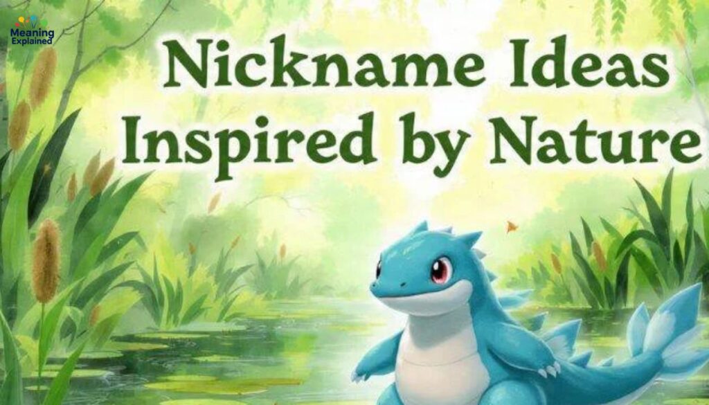 Pokémon Nicknames Inspired By Nature