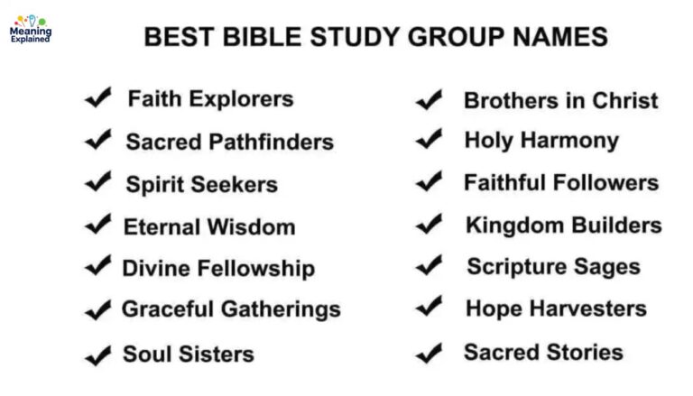 401 Fellowship Names For Bible Study Groups (Youth And Adults)